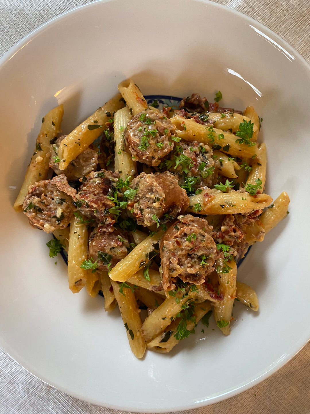 Sun-Dried Tomato Pasta with Sausage